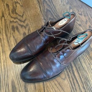 Barneys Brown Leather Dress Shoes Size 11